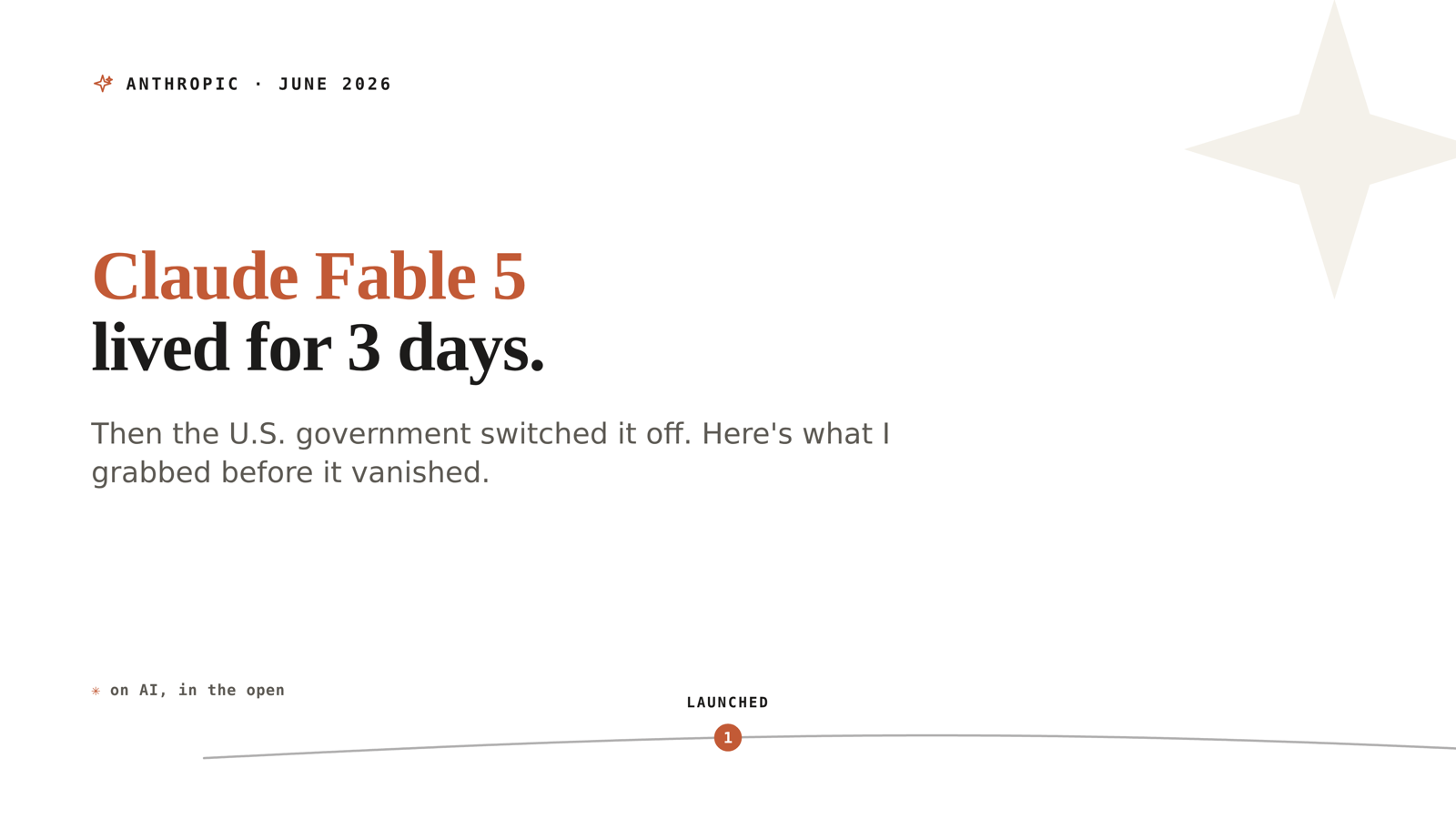 Claude Fable 5 lived for 3 days. I spent them upgrading my harness.