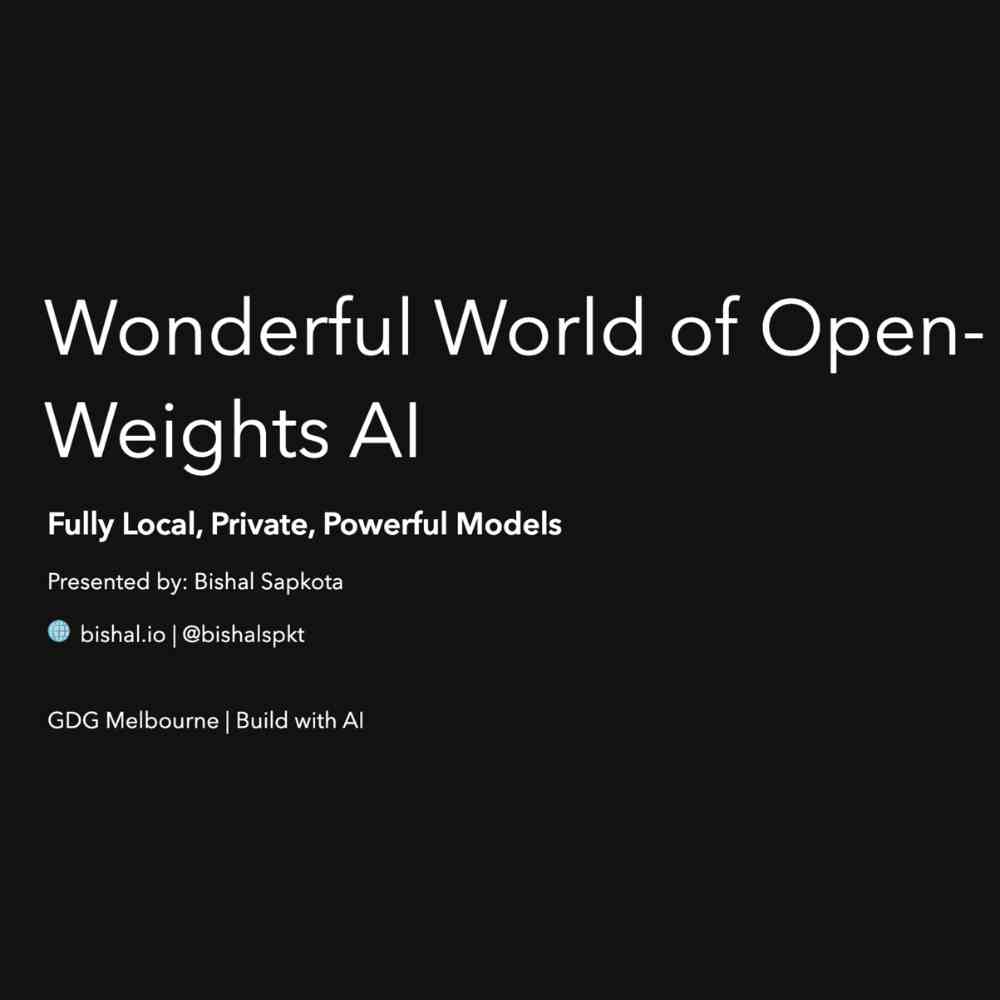 Wonderful World of Open-Weights AI